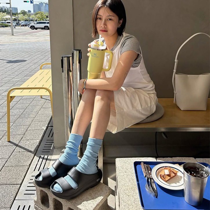 [OOyea] 블랙 남여공용 슬라이드